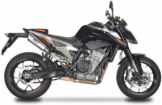 Spark Auspuff-Endschalldämpfer Titan Round Dual Slash-cut Gkt0110tom Ktm Duke 790 Abs 24