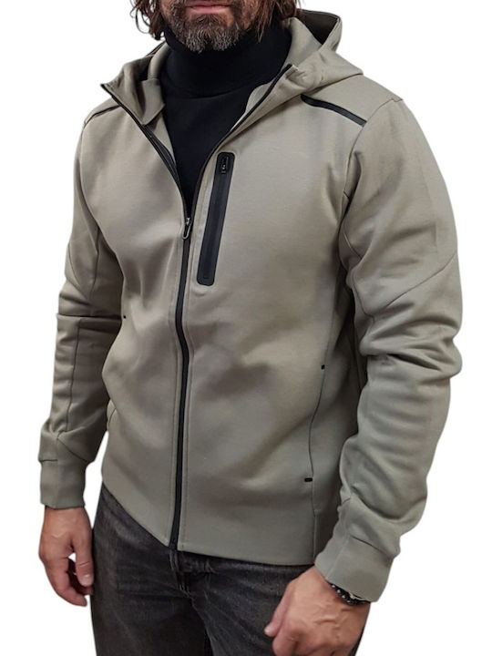 Jack & Jones Fusion Jacke mit Kapuze Ecru