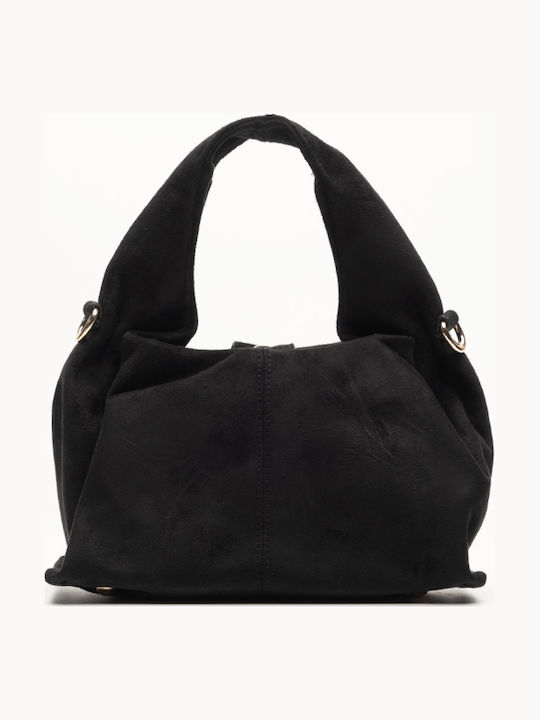 Women's Hobo Bag Suede Black