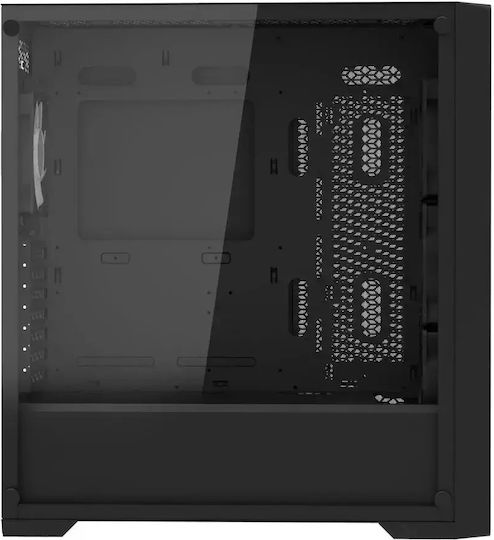 Purifier V2 Mesh Gaming Midi Tower Computer Case with Side Window and ARGB Lighting Black