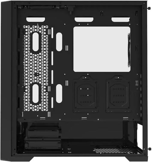 Purifier V2 Mesh Gaming Midi Tower Computer Case with Side Window and ARGB Lighting Black