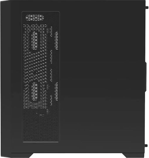 Purifier V2 Mesh Gaming Midi Tower Computer Case with Side Window and ARGB Lighting Black