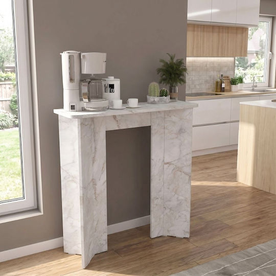 Console Table White GP042-0375.2 L90xW29.6xH91.8 cm