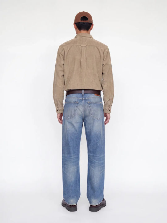 Jjzac Long Sleeve Corduroy Overshirt in a Loose Fit Crockery