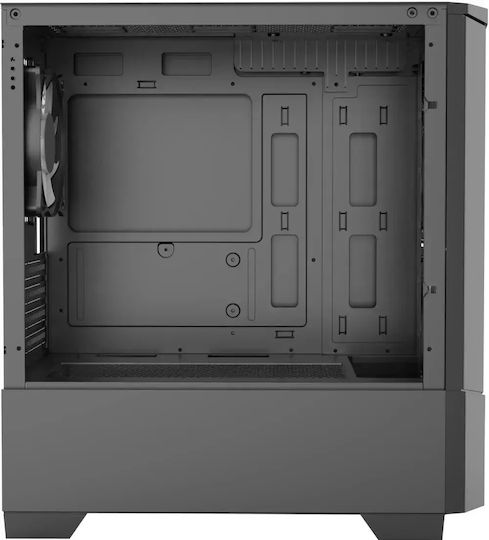 Monarch Gaming Mini Tower Computer Case with Side Window and RGB Lighting Black