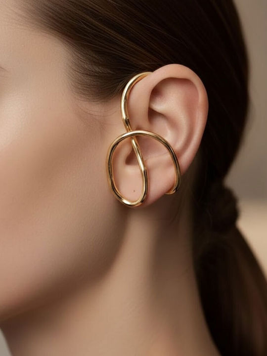 Gold Steel Convertible Earrings