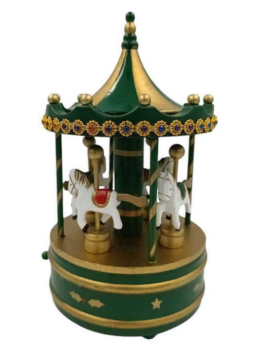 Trademarkt Christmas Decorative Carousel Red with Music 23.5x14x14cm