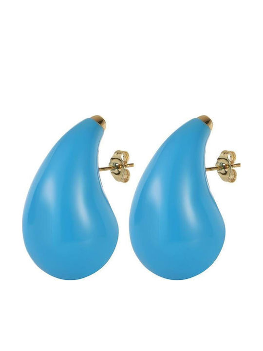 Women's Steel Pink Stud Earrings