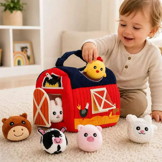 Fabric Stacking Toy with Sounds for 6+ Months
