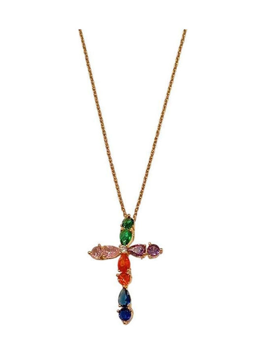 Women's Steel Cross with Chain