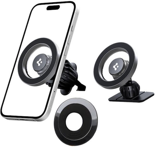 Spigen Magsafe Dashboard & Vent Car Mount Βάση Κινητού MagSafe Ασημί