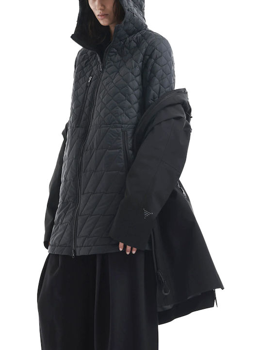 Krakatau Women Μπουφάν Parka Μαυρο