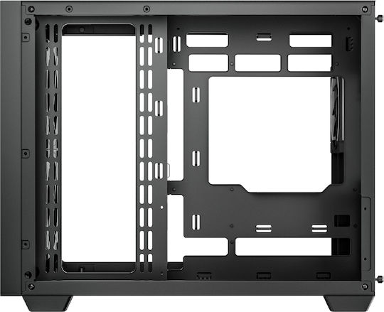 CG330 MESH 3F Gaming Micro Tower Computer Case with Side Window and ARGB Lighting Black