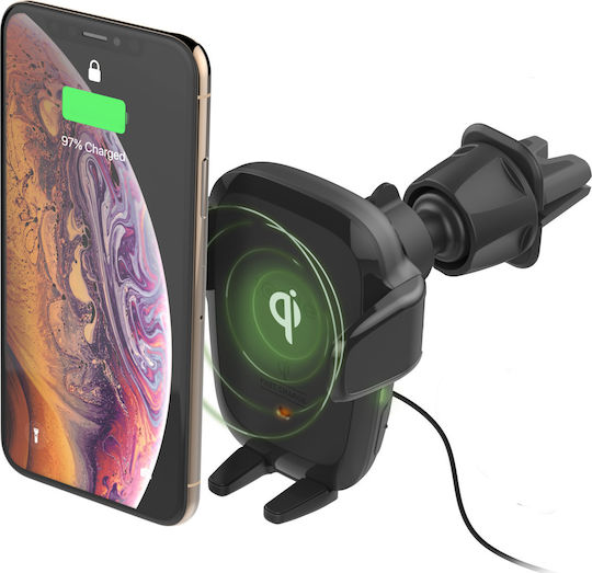 iOttie Auto Sense Wireless Qi Suport Auto Pentru Telefon Mobil Cu Cârlige Reglabile Negru