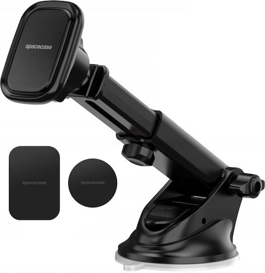 Spacecase Sc10 Dashboard - Windshield Magnetic Car Holder - Universal Magnetic Suction Cup Mobile Phone Holder - Braț reglabil pentru Dashboard / Windshield Car - Negru (5905719039035) 118773