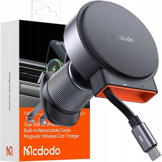 Mcdodo Стойка за телефон за кола с MagSafe магнит Черна