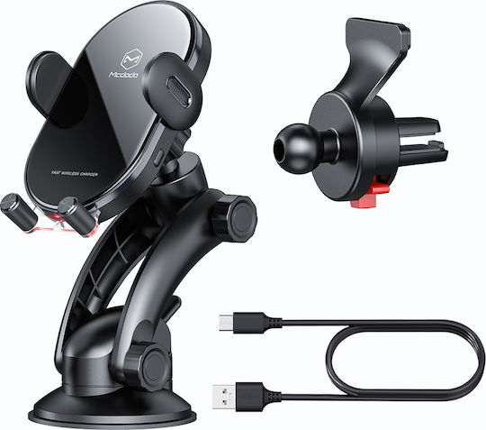 Mcdodo CH-7620 Car Mobile Mount with Wireless Charging Black Mcdodo CH-7620 Car Mobile Mount with Wireless Charging Black