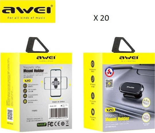 Awei X20 Handyhalterung Auto mit Magnet Schwarz