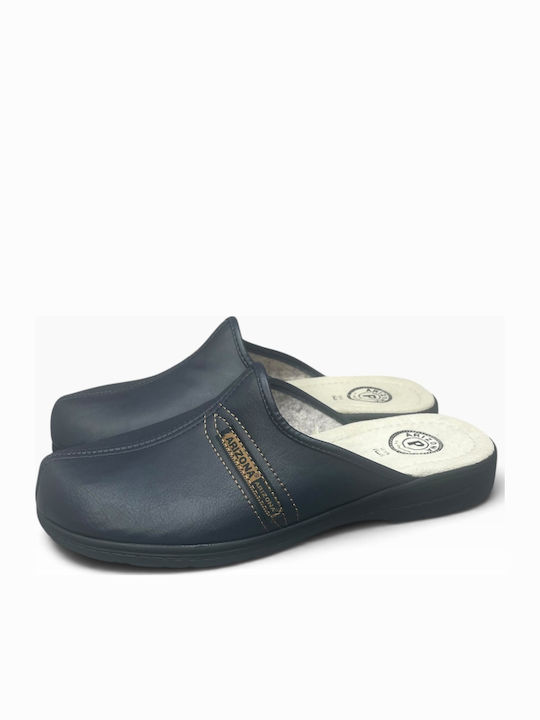 Men's Blue Anatomical Slippers AN-03412-3-8