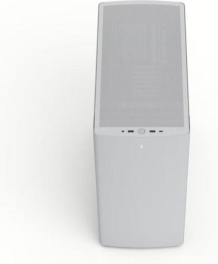 Define One Gaming Midi Tower Computer Case with Side Window White
