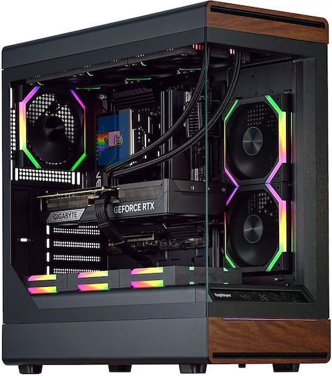 WD8 Gaming Midi Tower Κουτί Υπολογιστή με Πλαϊνό Παράθυρο και ARGB Φωτισμό Μαύρο