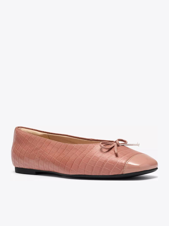 Δερμάτινες Γυναικείες Μπαλαρίνες Pink