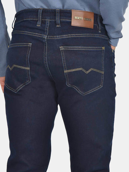 Мъжки еластични дънки Regular Fit Blue Black