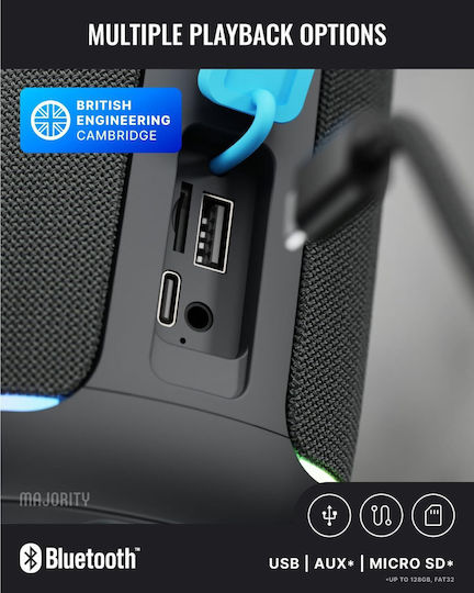 Move 2 Αδιάβροχο Ηχείο Bluetooth 30W με Διάρκεια Μπαταρίας έως 30 ώρες Μαύρο