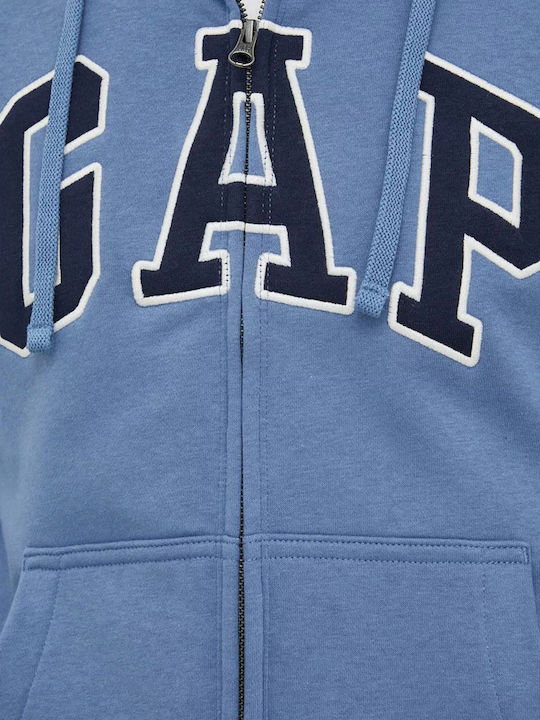 Sweatshirt Für Herren Mit Hellblauer Kapuze