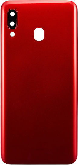Back Cover Glass Camera Lens Samsung Galaxy A30 A305 2019 Aftermarket Plus Red