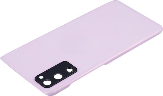 Capac Spate din Sticlă cu Lentilă pentru Cameră Samsung Galaxy S20 FE 5G Aftermarket Plus Lavandă Cloud