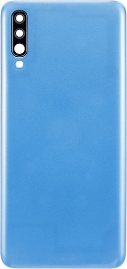 Back Cover Glass Samsung Galaxy A70 A705 2019 Aftermarket Plus Blue