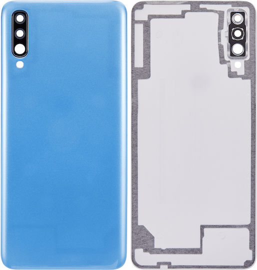 Back Cover Glass Samsung Galaxy A70 A705 2019 Aftermarket Plus Blue