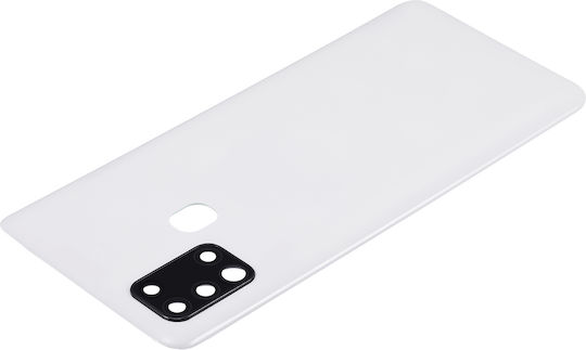Ersatzglas Für Rückseite Und Kameralinse Samsung Galaxy A21s A217 2020 Aftermarket Plus Weiß