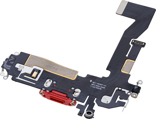 Charging Port Flex Cable Iphone 12 Aftermarket Plus Red