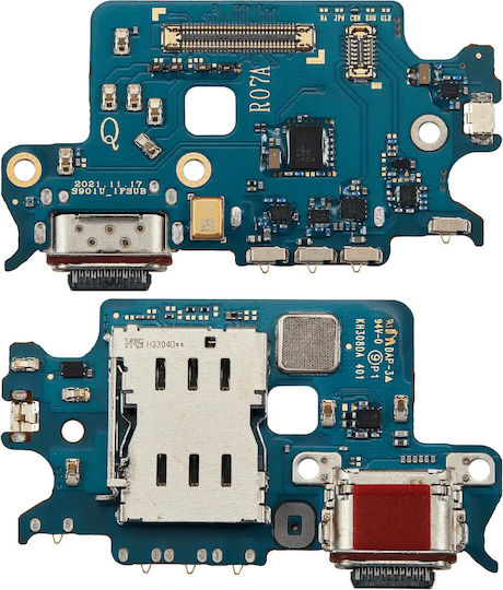 Charging Port Board Sim Card Reader Samsung Galaxy S22 5g S9010 Dual Sim Version Premium