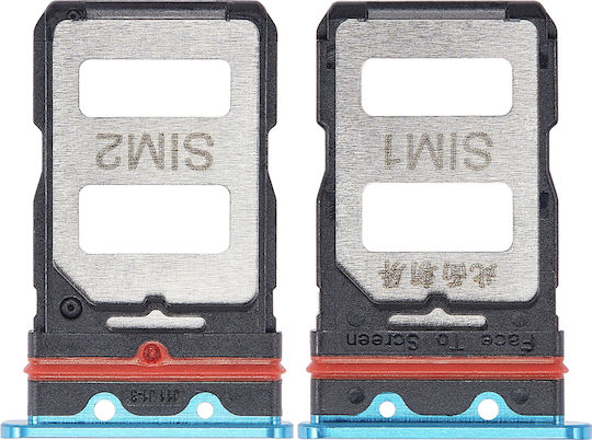 Dual-SIM-Kartenhalter Xiaomi Redmi K30 Pro Xiaomi Poco F2 Pro Neonblau
