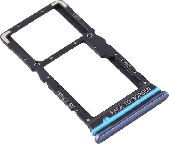 Dual-SIM-Kartenhalter Xiaomi Mi 10T Lite 5G Note 9 Pro 5G Atlantikblau