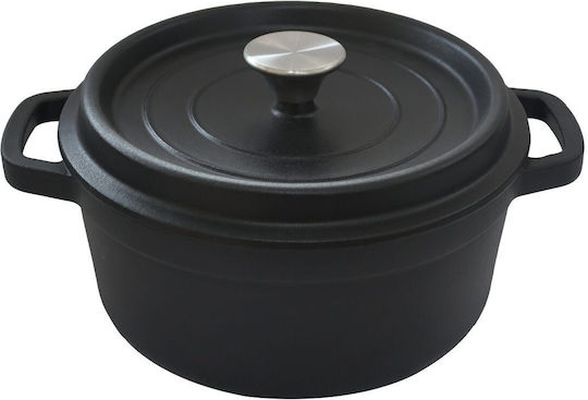 Hausberg Round Cast Iron Dutch Oven 28cm 6L