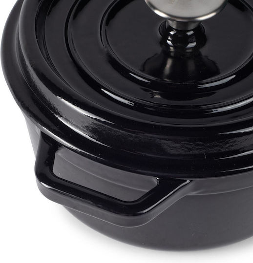 Hausberg Round Cast Iron Dutch Oven 24cm 4.3lt