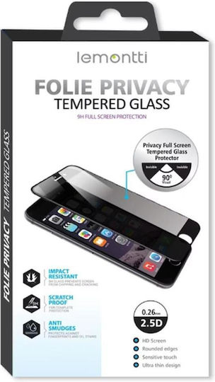 Lemontti Full Fit Privacy Glass Screen Protector Samsung Galaxy A37/a57 Black