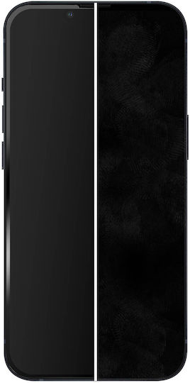 Muvit Tiger Glass Протектор за Екран за iPhone 13 14 16e 17e Закалено Стъкло Черен Прозрачен