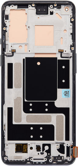 OLED-Displayeinheit mit Rahmen für OnePlus 9 US-Version Aftermarket Plus Astral Black