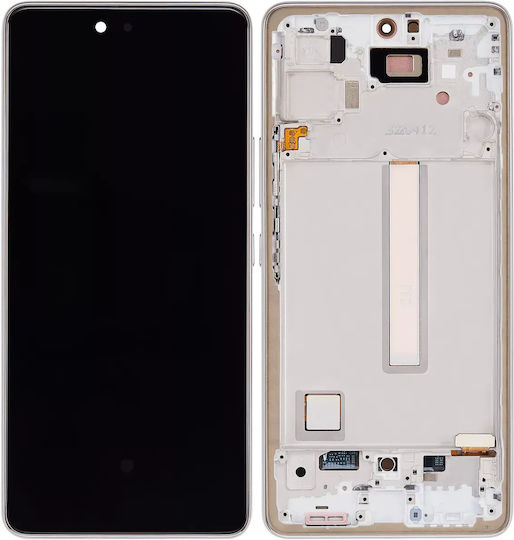 Ansamblu OLED cu Ramă Samsung Galaxy A53 5G A536 2022 6,46" Aftermarket Plus Alb