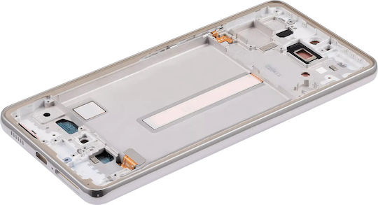 Ansamblu OLED cu Ramă Samsung Galaxy A53 5G A536 2022 6,46" Aftermarket Plus Alb