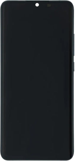 Ansamblu LCD cu Ramă Xiaomi Mi Note 10 Original OEM Negru Midnight