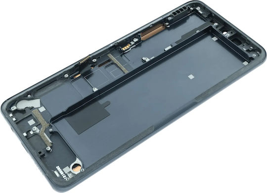 Ansamblu LCD cu Ramă Xiaomi Mi Note 10 Original OEM Negru Midnight