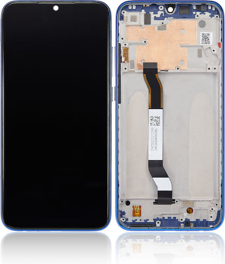 LCD-Baugruppe mit Rahmen für Xiaomi Redmi Note 8 Redmi Note 8 2021 Aftermarket Plus Neptune Blue