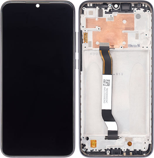 LCD-Baugruppe mit Rahmen für Xiaomi Redmi Note 8 Redmi Note 8 2021 Aftermarket Plus Space Black