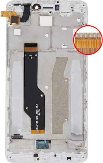 Ansamblu LCD cu Ramă pentru Xiaomi Redmi Note 4x Aftermarket Plus Alb